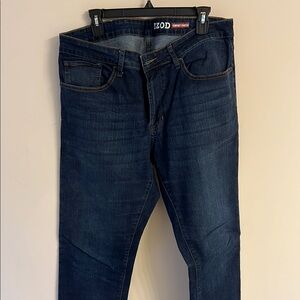 IZOD Men's Dark Blue Straight Jeans Sz 36x34